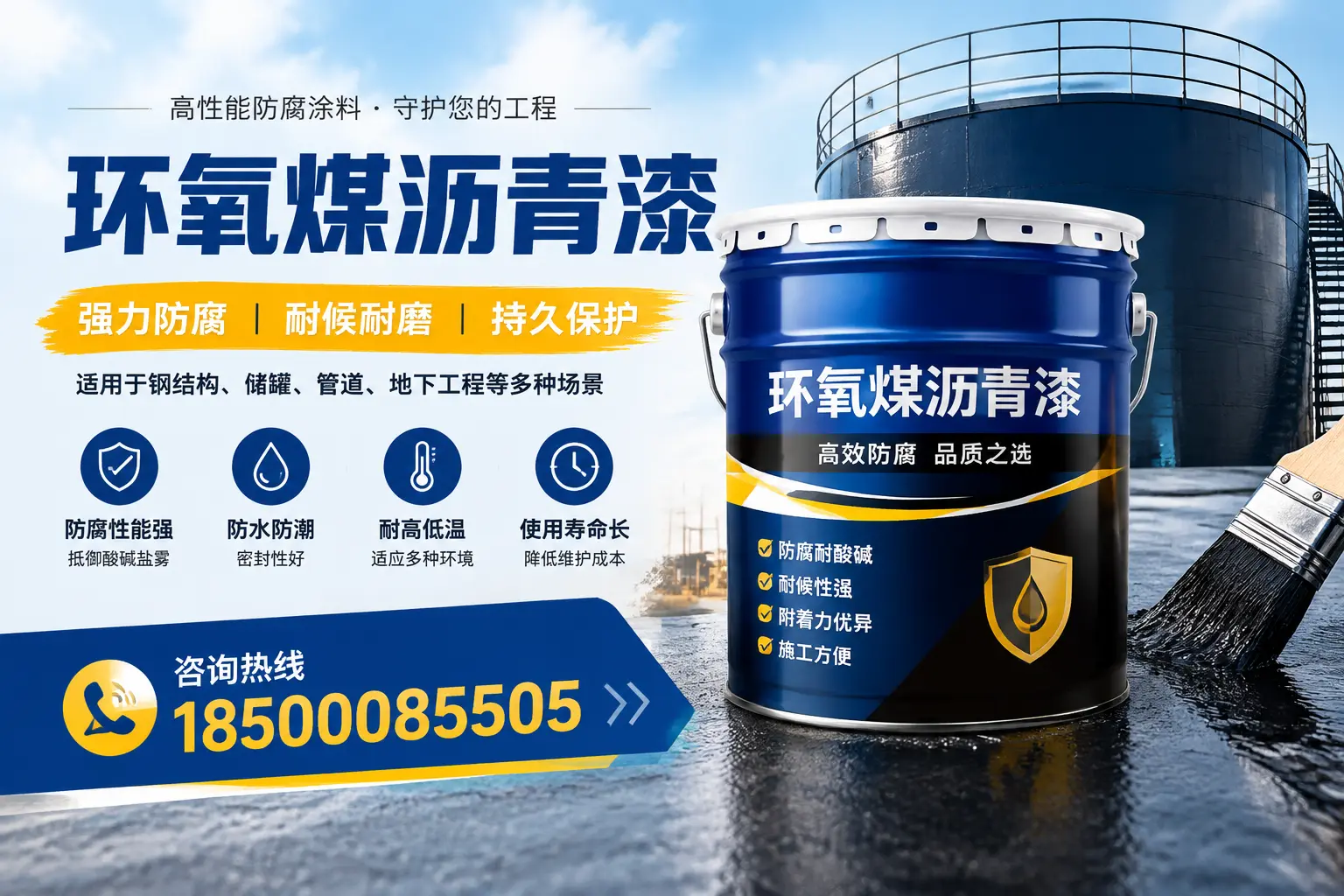 环氧煤沥青漆在工业中的应用，梅州企业的选择